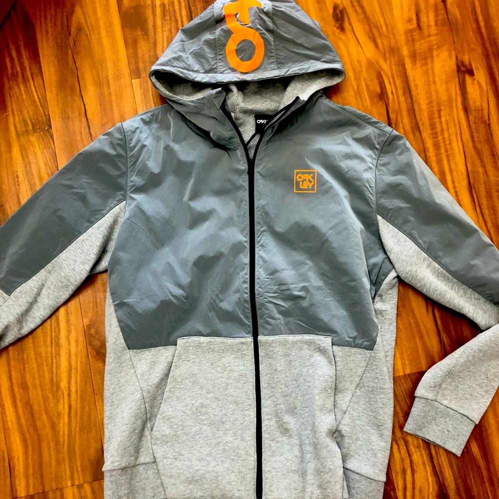 Oakley color block sweater jacket